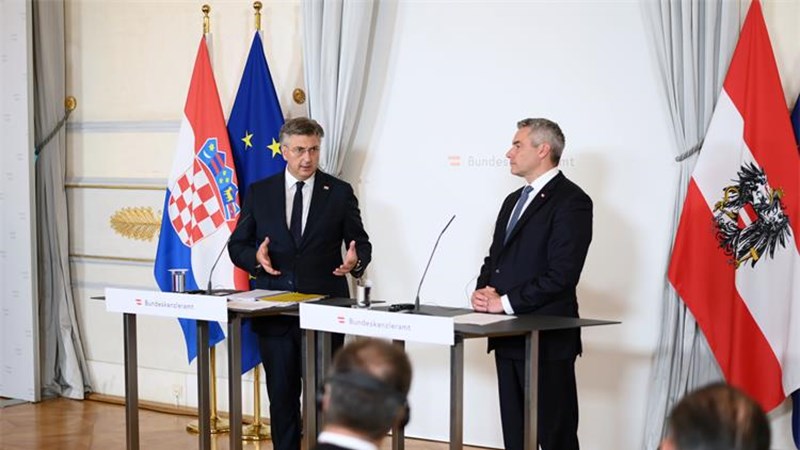 Plenković and Nehammer: Relations between Croatia and Austria are traditionally friendly and full of trust